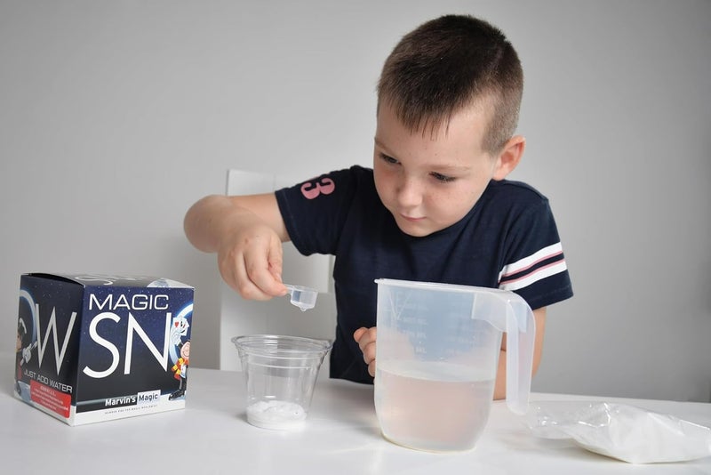 Marvins Magic Marvin’s Magic Snow in Seconds – Instant Snow Powder Kit | Just Add Water Snow for Sensory Play, Decorations & Creativity | Safe, Reusable, Indoor Snow for Kids & Parties - Image 2